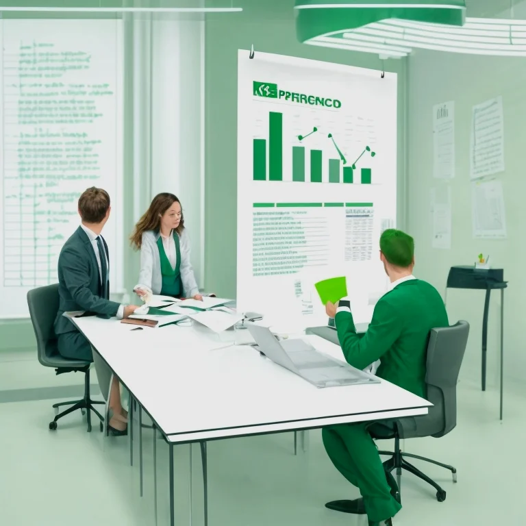 Team analyzing KPI dashboard